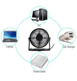 Stuff Certified® Ventilateur portable rechargeable - Ventilateur à main 2500 tr / min bleu