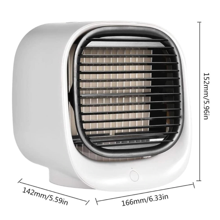 Stuff Certified® Condizionatore d'aria portatile - Raffreddamento ad acqua - Mini ventilatore / Raffreddatore d'aria Verde