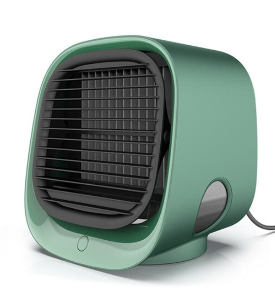 Przenośny klimatyzator - chłodzenie wodą - mini wentylator / chłodnica powietrza Zielony