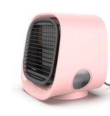 Stuff Certified® Condizionatore d'aria portatile - Raffreddamento ad acqua - Mini ventilatore / Raffreddatore d'aria rosa