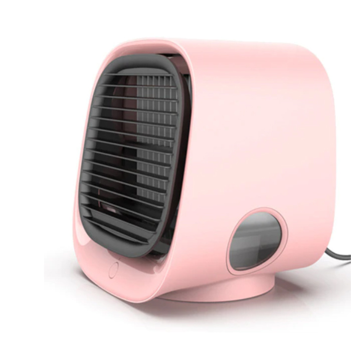 Aire acondicionado portátil - Refrigeración por agua - Mini ventilador / Enfriador de aire Rosa