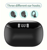 HANXI Bezprzewodowe słuchawki Bluetooth TWS-X9 Słuchawki douszne Słuchawki douszne Bezprzewodowe słuchawki Czarne