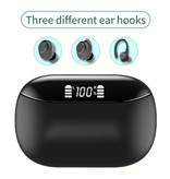 HANXI TWS-X9 Auriculares inalámbricos Bluetooth Auriculares Auriculares Auriculares inalámbricos Auriculares Negro