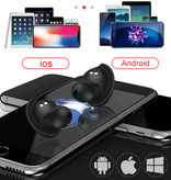 HANXI TWS-X9 Drahtlose Bluetooth-Kopfhörer Ohrhörer Ohrhörer Ohr Wireless Buds Ohrhörer Schwarz