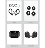 HANXI TWS-X9 Écouteurs Bluetooth sans fil Écouteurs Écouteurs Oreille Écouteurs sans fil Écouteurs Noir