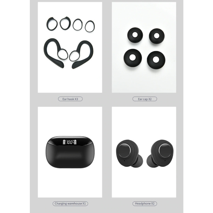 TWS X9 Wireless Bluetooth Earphones Earphones Earbuds Ear Wireless Buds Earphone Black