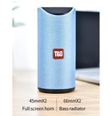 T & G TG-113 Draadloze Soundbar Luidspreker Wireless Bluetooth 4.2 Speaker Box Blauw