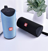 T & G Haut-parleur de barre de son sans fil TG-113 Boîte de haut-parleur sans fil Bluetooth 4.2 bleu