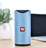 T & G Haut-parleur de barre de son sans fil TG-113 Boîte de haut-parleur sans fil Bluetooth 4.2 bleu