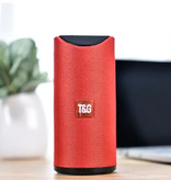 T & G Haut-parleur de barre de son sans fil TG-113 Boîte de haut-parleur sans fil Bluetooth 4.2 rouge