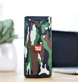 T & G Haut-parleur de barre de son sans fil TG-113 Boîte de haut-parleur sans fil Bluetooth 4.2 Camo