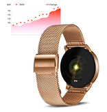 Lige Fashion Sports Smartwatch Fitness Sport Activity Tracker Smartphone Watch iOS Android - Gold