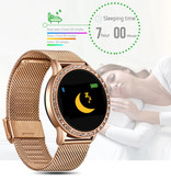 Lige Fashion Sports Smartwatch Fitness Sport Activity Tracker Smartphone Watch iOS Android - Gold