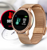 Lige Fashion Sports Smartwatch Fitness Sport Activity Tracker Smartphone Watch iOS Android - Gold