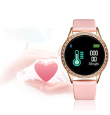 Lige Fashion Sports Smartwatch Fitness Sport Activity Tracker Smartphone Horloge iOS Android - Goud