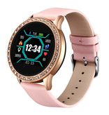 Lige Fashion Sports Smartwatch Fitness Sport Activity Tracker Smartphone Horloge iOS Android - Roze