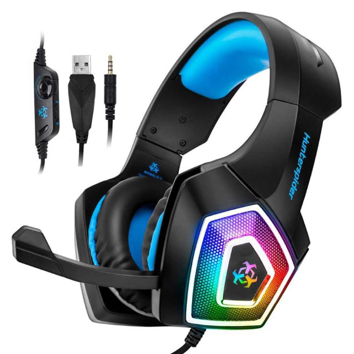 V1 Gaming Headset Stereo Earphones Headphones with Microphone for PlayStation 4 / PC / Xbox Blue