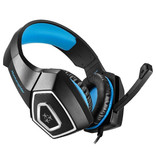 Hunterspider V1 Gaming Headset Stereo-Kopfhörer Kopfhörer mit Mikrofon für PlayStation 4 / PC / Xbox Blue