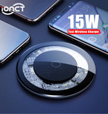 IONCT 15W Qi Universele Draadloze Oplader Wireless Charging Pad Zwart