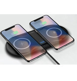 Stuff Certified® 2 in 1 Qi Universele Draadloze Oplader 10W Wireless Charging Pad Zwart