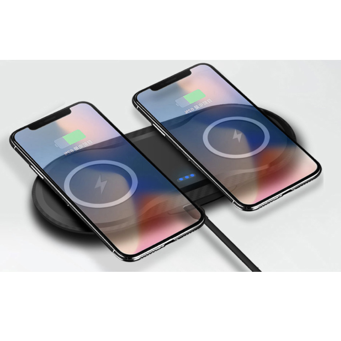 Stuff Certified® 2 in 1 Qi Universal Wireless Charger 10W Wireless Charging Pad Black