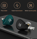 KZ Écouteurs sans fil S1D Touch Control TWS Bluetooth 5.0 Écouteurs sans fil Écouteurs Écouteurs Noir