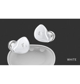 KZ Słuchawki bezprzewodowe S1D Sterowanie dotykowe TWS Słuchawki bezprzewodowe Bluetooth 5.0 Słuchawki douszne Białe
