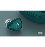 KZ S1D Draadloze Oortjes Touch Bediening TWS Bluetooth 5.0 Wireless Earphones Ear Buds Oortelefoon Groen