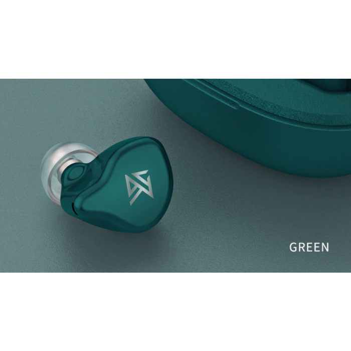 KZ Słuchawki bezprzewodowe S1D Sterowanie dotykowe TWS Słuchawki bezprzewodowe Bluetooth 5.0 Słuchawki douszne Zielone