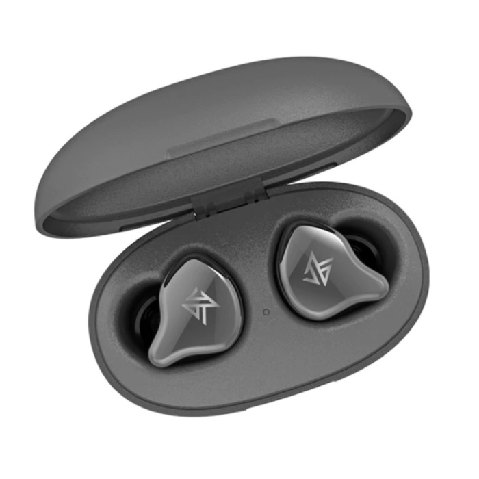 S1D Draadloze Oortjes Touch Bediening TWS Bluetooth 5.0 Wireless Earphones Ear Buds Oortelefoon Grijs