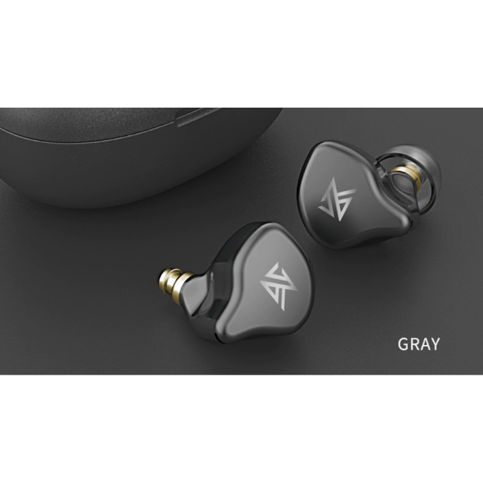 KZ S1D Draadloze Oortjes Touch Bediening TWS Bluetooth 5.0 Wireless Earphones Ear Buds Oortelefoon Grijs