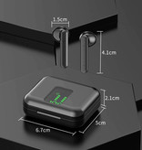 Aicnly X15 Wireless Bluetooth-Kopfhörer Ohrhörer Ear Wireless Buds Earphone Schwarz