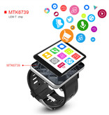 Lemfo LEM T Smartwatch Wide Display - 2.86 Cal Screen - 3GB - 32GB - Smartband Fitness Tracker Sport Activity Watch iOS Android Czarny