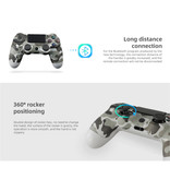 Stuff Certified® Kontroler do gier na PlayStation 4 - kontroler do gier PS4 Bluetooth z szarym kamuflażem Vibration Grey
