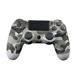 Stuff Certified® Controller di gioco per PlayStation 4 - Gamepad Bluetooth per PS4 con vibrazione grigio mimetico
