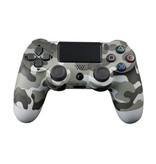 Stuff Certified® Controller di gioco per PlayStation 4 - Gamepad Bluetooth per PS4 con vibrazione grigio mimetico