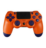 Stuff Certified® Controller di gioco per PlayStation 4 - Gamepad Bluetooth per PS4 con vibrazione arancione