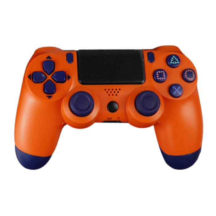 Kontroler do gier na PlayStation 4 - Gamepad PS4 Bluetooth z pomarańczową wibracją