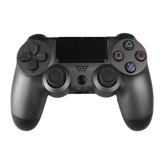 Controller di gioco per PlayStation 4 - Gamepad Bluetooth per PS4 con vibrazione grigio