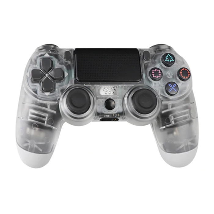 Controller di gioco per PlayStation 4 - Gamepad Bluetooth PS4 con vibrazione trasparente