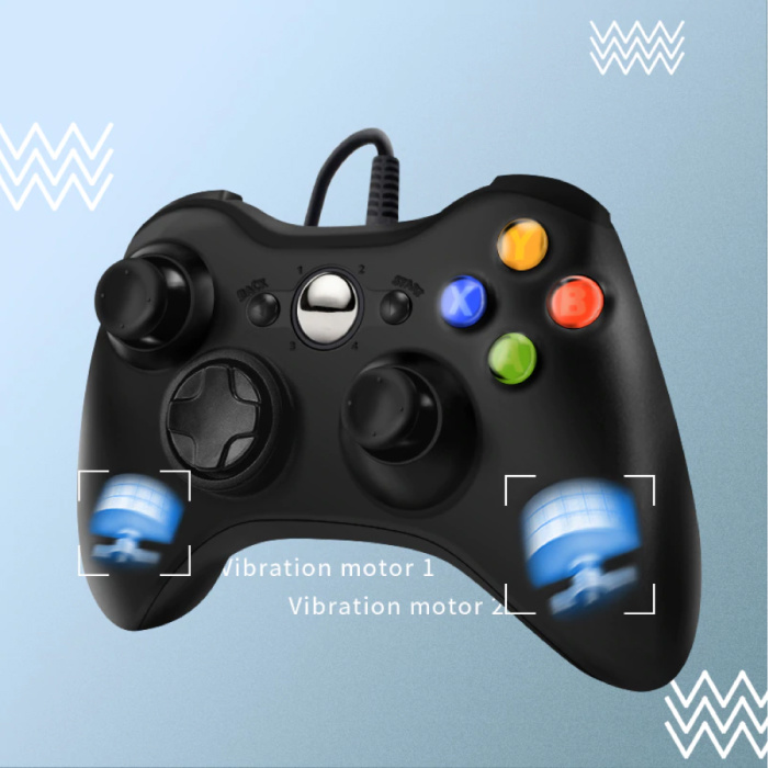 Stuff Certified® Gaming Controller voor Xbox 360 / PC - Gamepad met Vibratie Wit