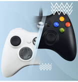 Stuff Certified® Controlador de juegos para Xbox 360 / PC - Gamepad con vibración blanca