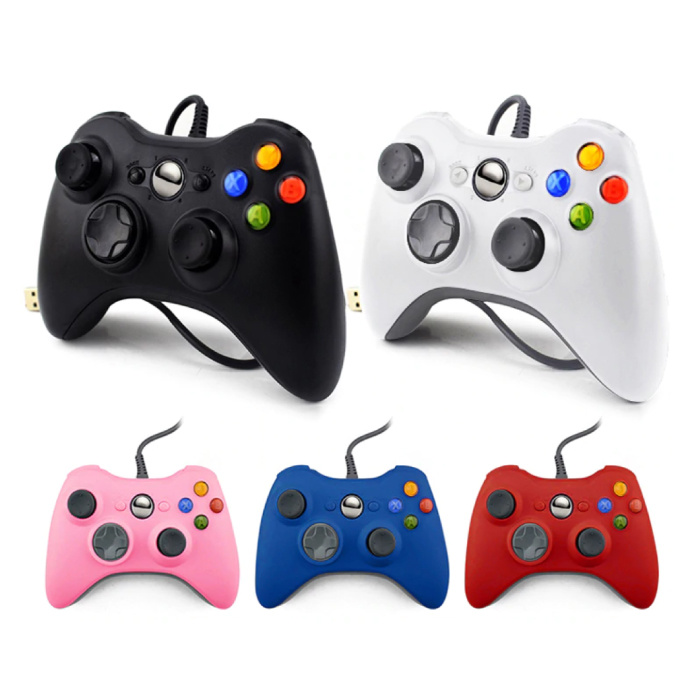 Stuff Certified® Gaming Controller voor Xbox 360 / PC - Gamepad met Vibratie Wit