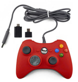 Stuff Certified® Controlador de juegos para Xbox 360 / PC - Gamepad con vibración roja