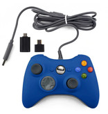 Stuff Certified® Controlador de juegos para Xbox 360 / PC - Gamepad con vibración azul