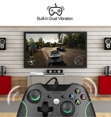 Stuff Certified® Controller di gioco per Xbox One / PC - Gamepad con vibrazione nero