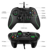 Stuff Certified® Gaming Controller für Xbox One / PC - Gamepad mit Vibration Black