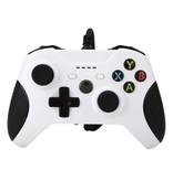 Stuff Certified® Kontroler do gier na Xbox One / PC - Gamepad z Vibration White