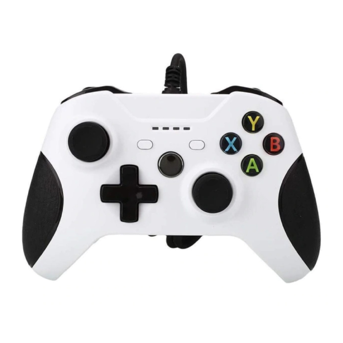 Controlador de juegos para Xbox One / PC - Gamepad con vibración blanca