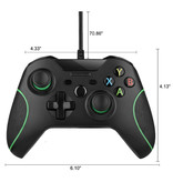 Stuff Certified® Controlador de juegos para Xbox One / PC - Gamepad con vibración blanca